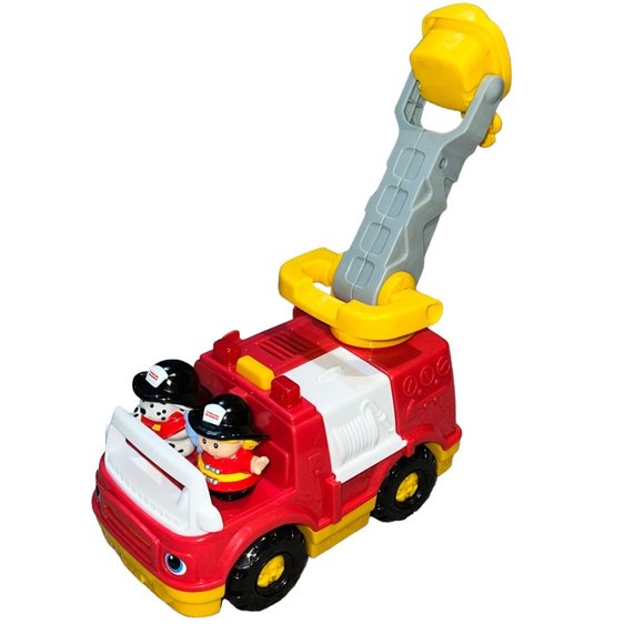 Fisher Price Little People Firetruck with Ladder Fireman & Dog Playset - Picture 1 of 5
